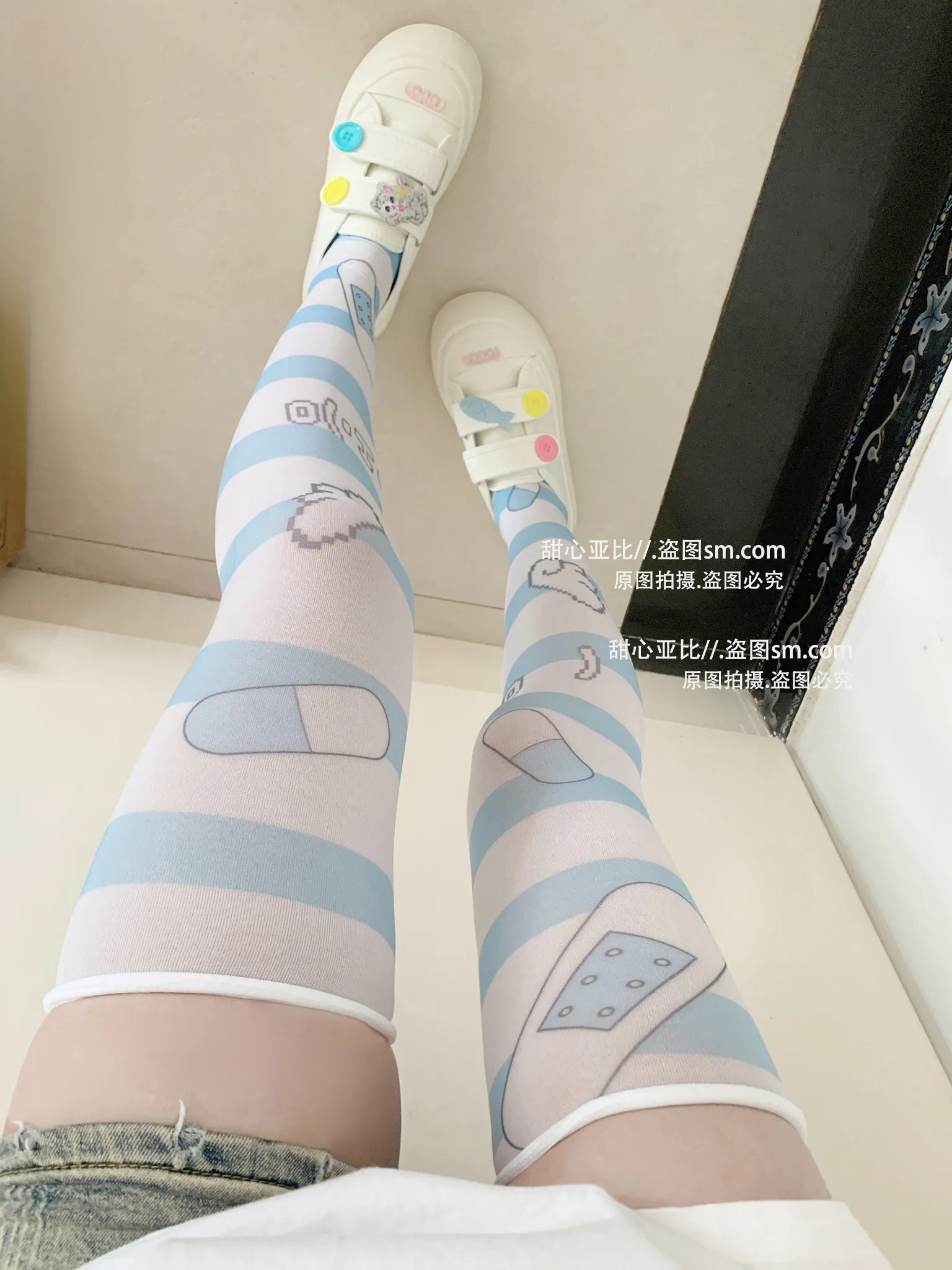 Subculture Japanese New Kawaii Stockings Sweet Cool Cute White Girl Stockings Jumpsuit Knee Socks Anime Cartoon Lolita Socks