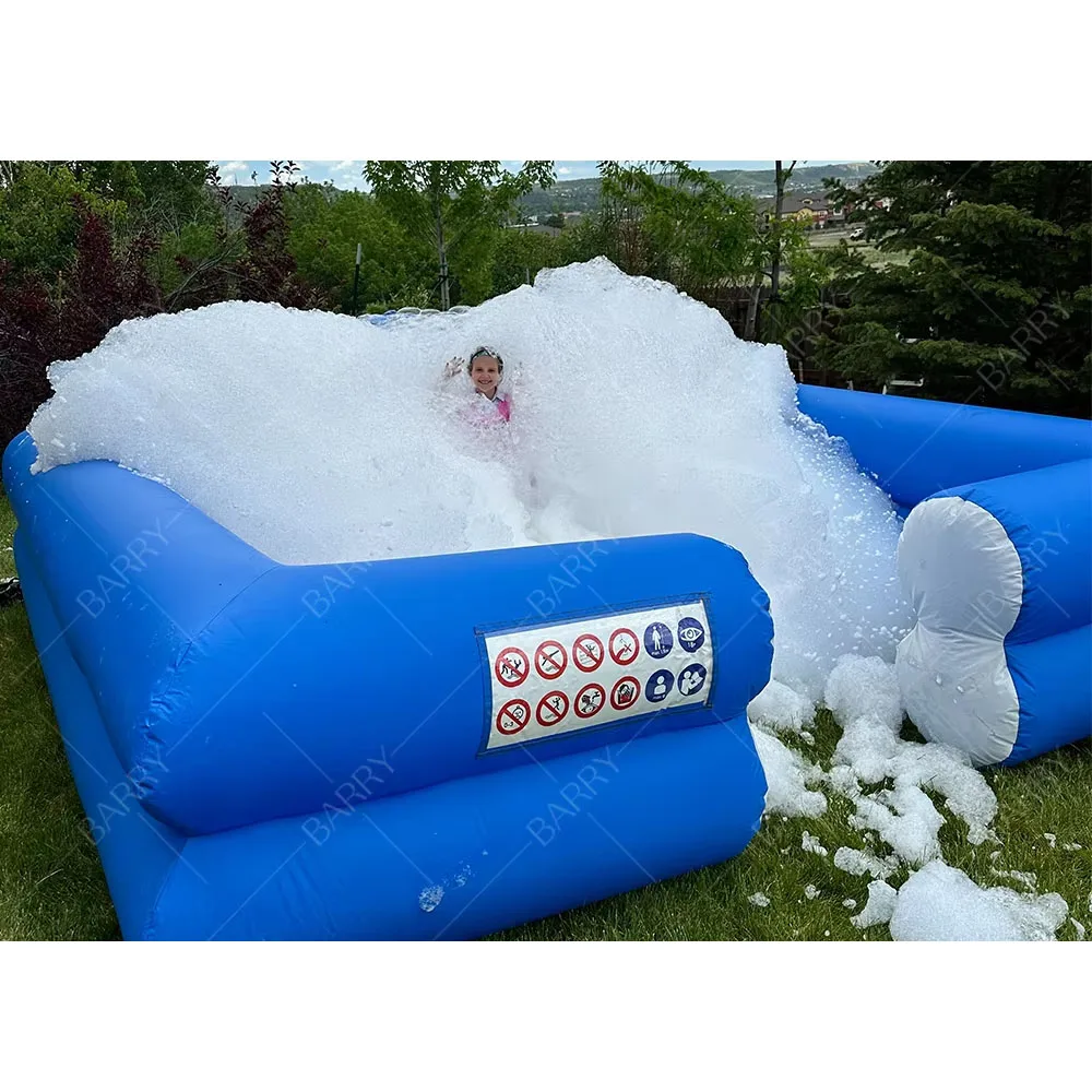 Outdoor Customized Size PVC Inflatable Soap Ball Pit Inflatable Foam Party Pool Pit