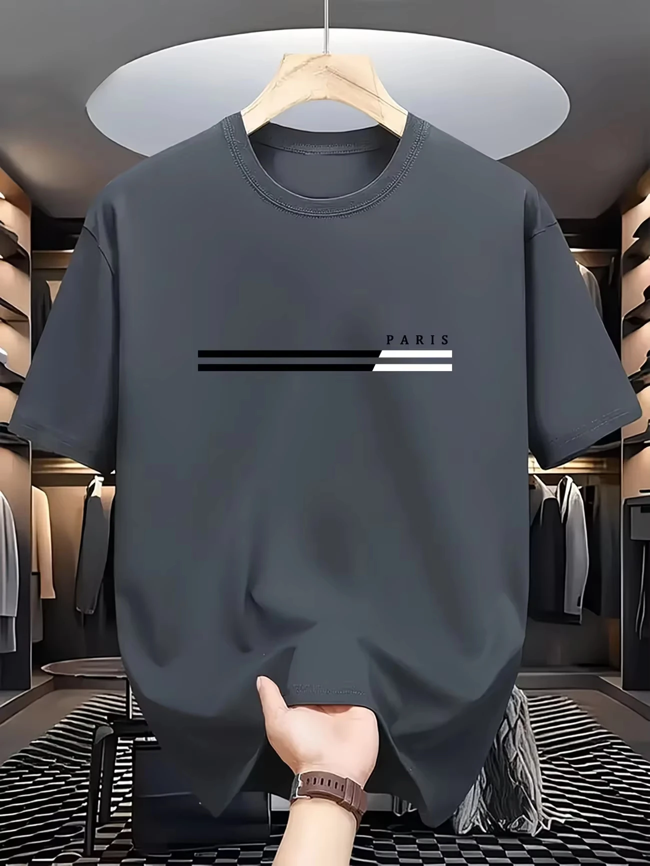 2026 Men's Short Sleeve Hardcore | Men's Round Neck T-Shirt | Multi-color Options with Trendy Designs, Featuring a Modern