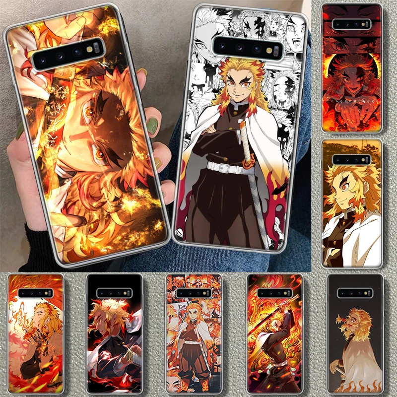 Rengoku Kyoujurou Demon Slayer Kimetsu no Yaiba Phone Case Cover for Samsung Galaxy S20 S21 FE S22 S23 S24 Ultra S10 S10E S9 S8