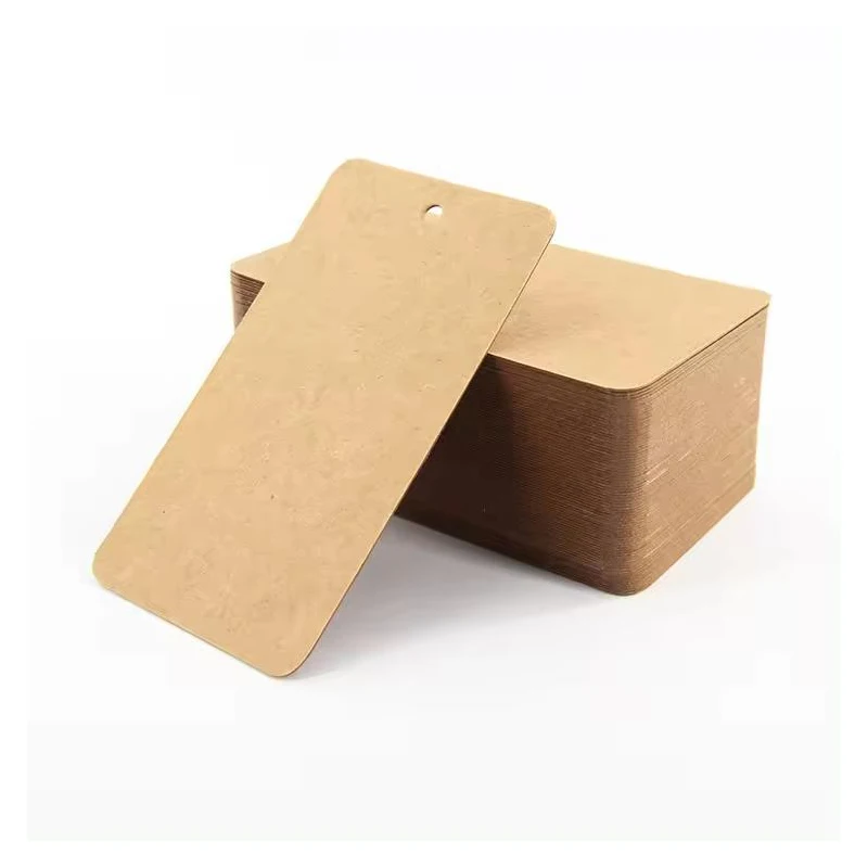 200Pcs 350g DIY Blank Kraft Paper Cardboard Handmade Wedding Birthday Party Decoration Gifts Flowers Garment Labels Tags