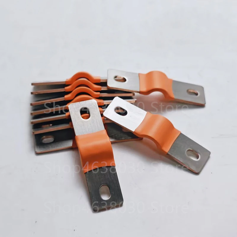 8pcs 280Ah Battery Cells Connector Flexible Busbar M6 Posts Straps 74mm Hole Central Pitch Connector Clip Contact коннекторы