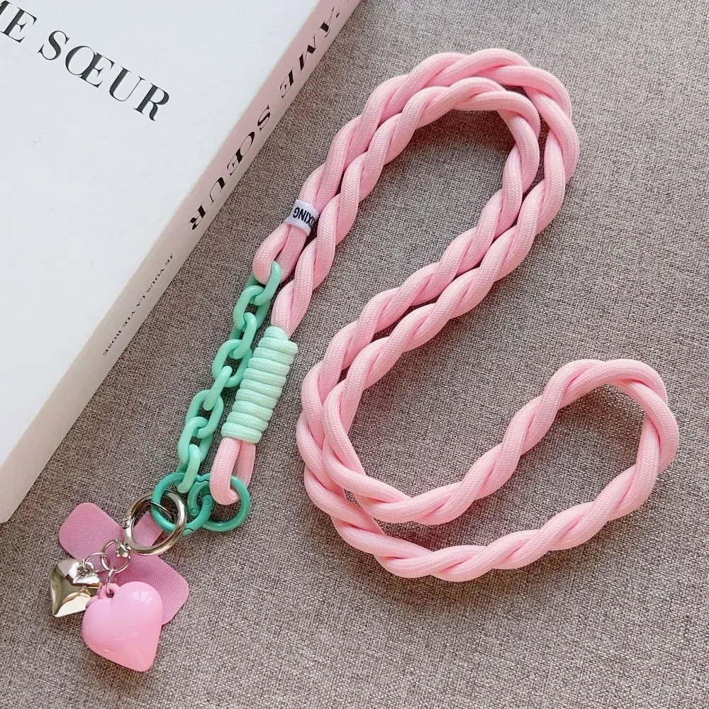 

Universal Phone Lanyard Neck Strap with Heart Keychains Pendant for Women Girls Crossbody Mobile Phone Holder