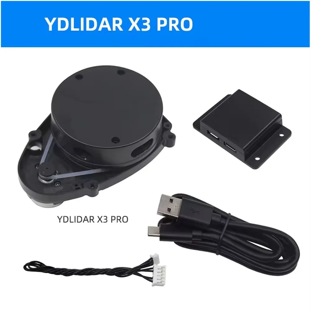 Raspberry Pi 5/4B LiDAR SLAM Navigation Kit - YDLIDAR X3 Pro Robot Mapping & Ranging Sensor