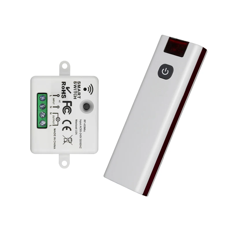 RF 433MHZ wireless  remote control switch  AC 110V 120V 220V  250V   receiver  transmitter Household lighting wall paste   Panel