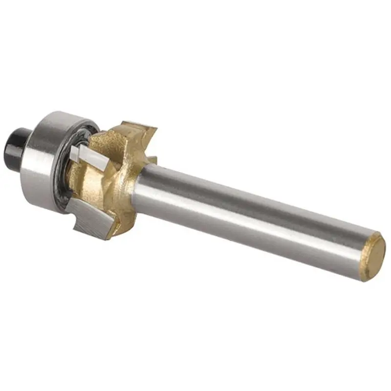 AC88 Corner Round Router Bit 1/4 Shank R2, Arc Trimming Blade, Four-Blade Rounded-Corner Knife, Woodworking Tool, for Classical