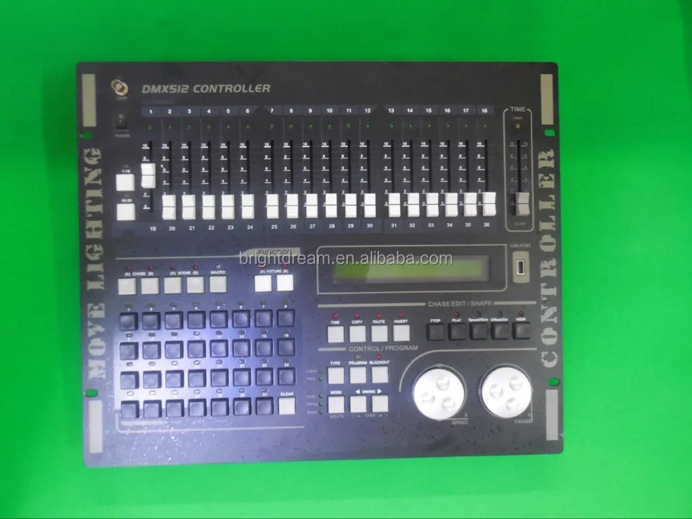 وحدة تحكم بإضاءة الرأس المتحركة Dj Mixer Max512 وحدة تحكم إضاءة دي إم إكس ديسكو #4