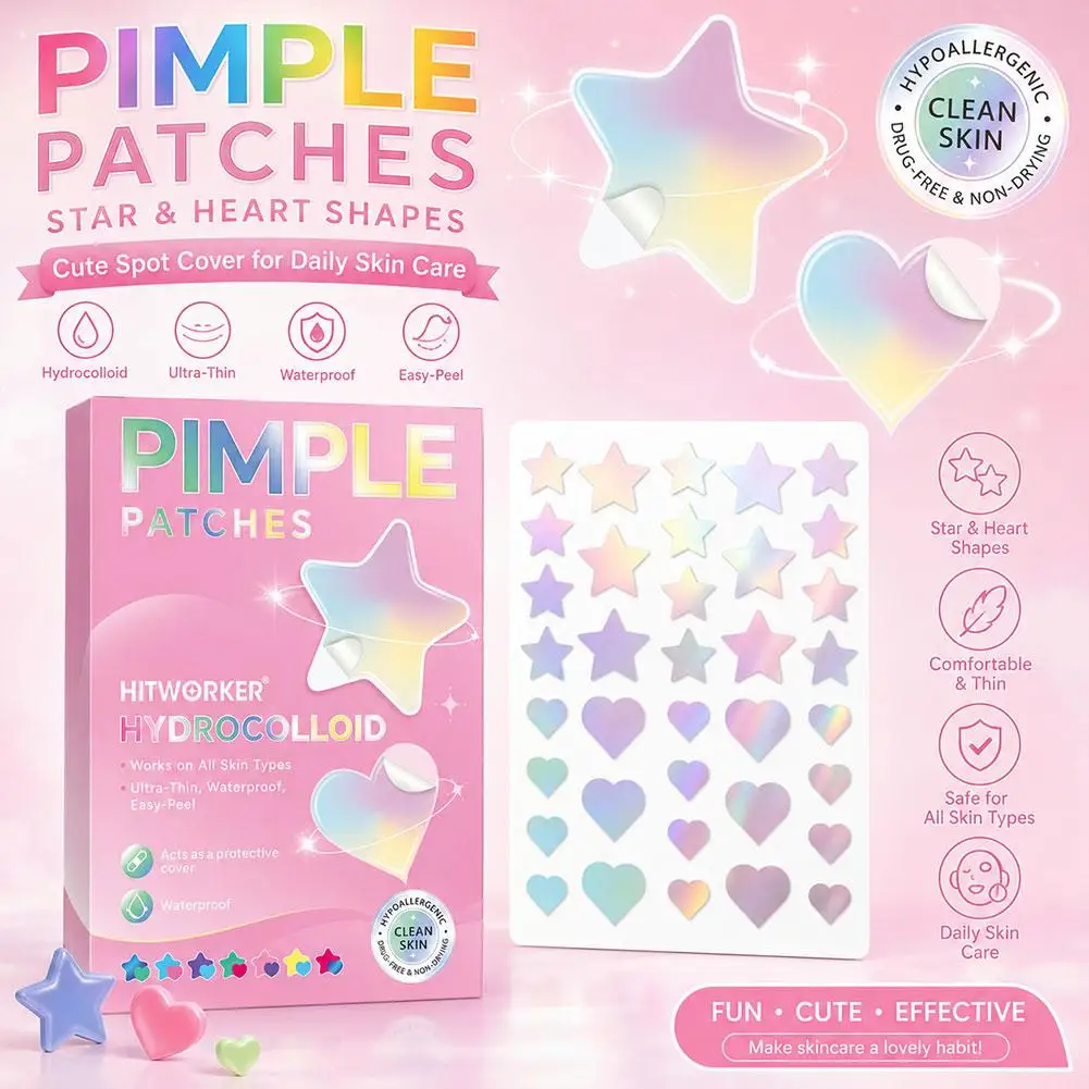 252/756Pcs Colorful Acne Patches Gentle Facial Coverage For Pimples Breakouts All Fair To Beige Skin Tones