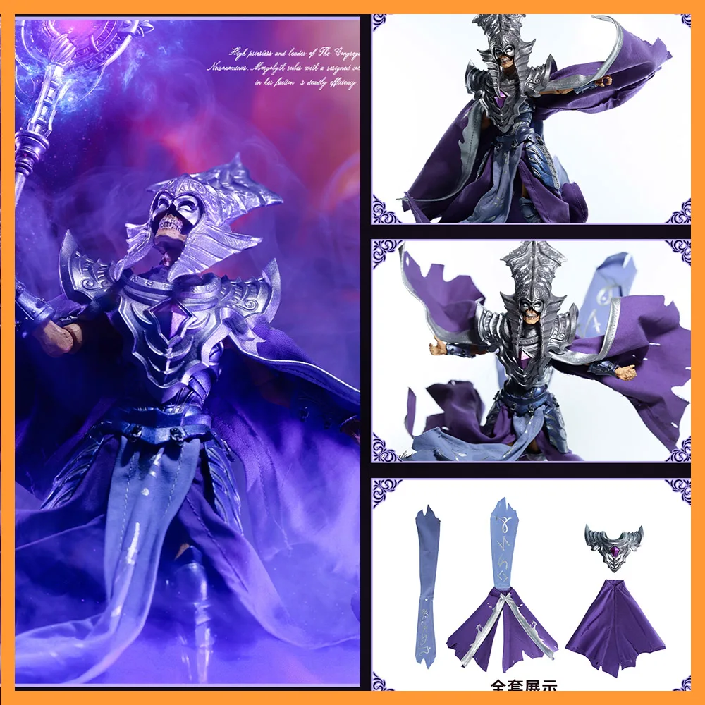 

【Only Cloak】1/12 Four Knight Mythical Legions Death Wave Skeleton Queen Cloak Shawl Set for 6.5in Action Figure Model TOYS