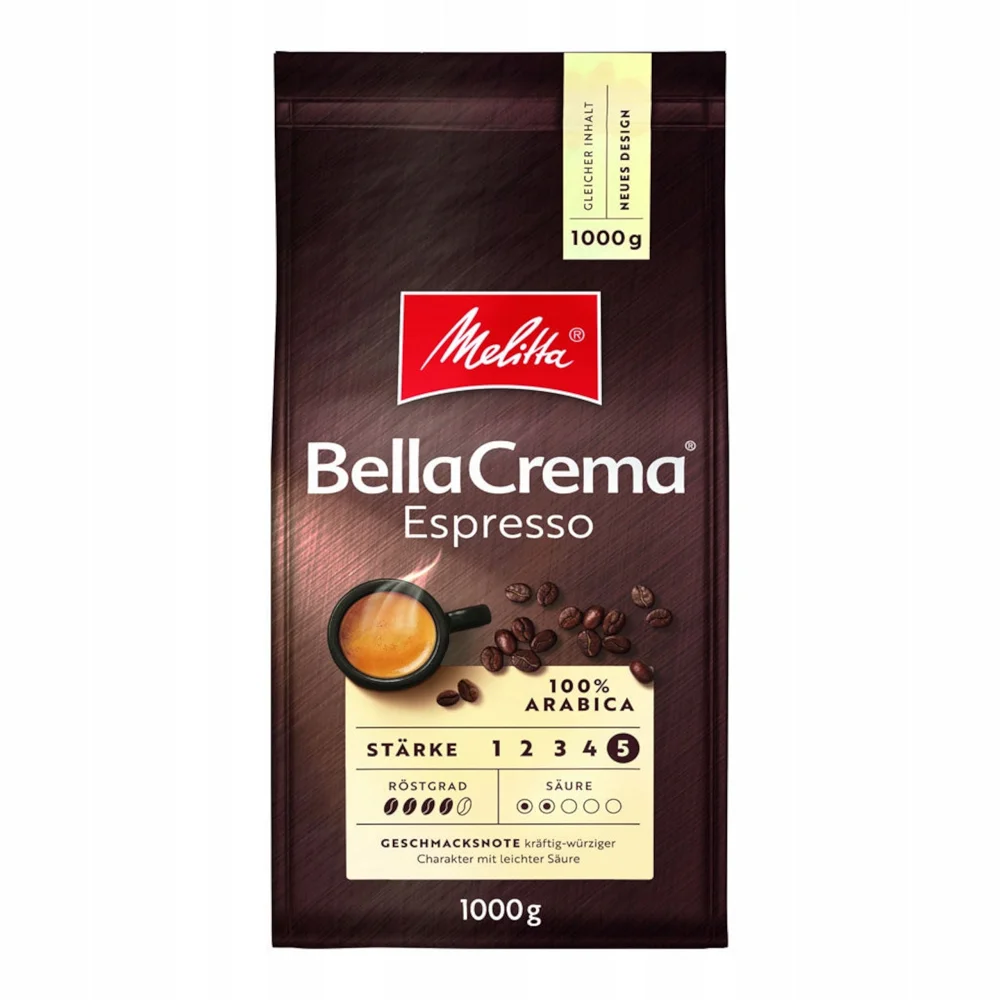 MELITTA Bella Crema Espresso Bean Coffee 1 kg