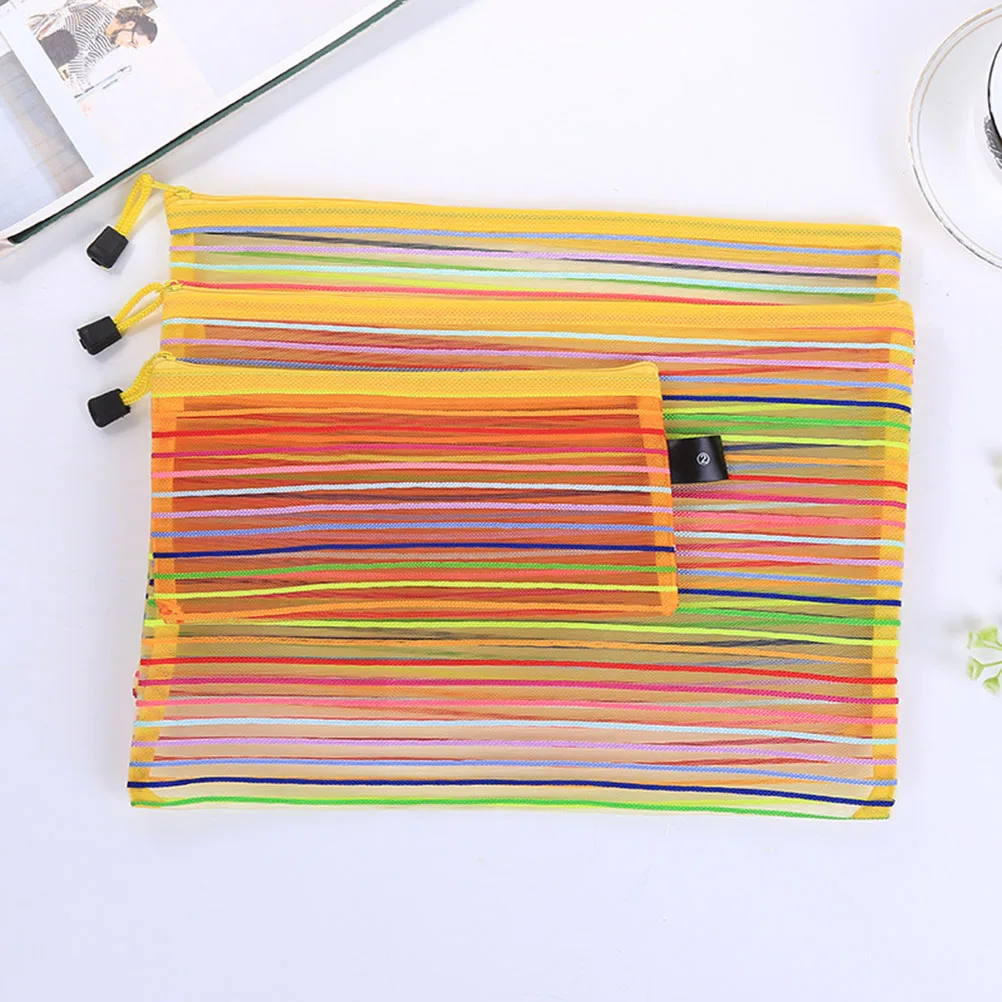 

10 Pcs File Holder Document Bag Folder with Zipper Documents Organizer Pouch Accordion