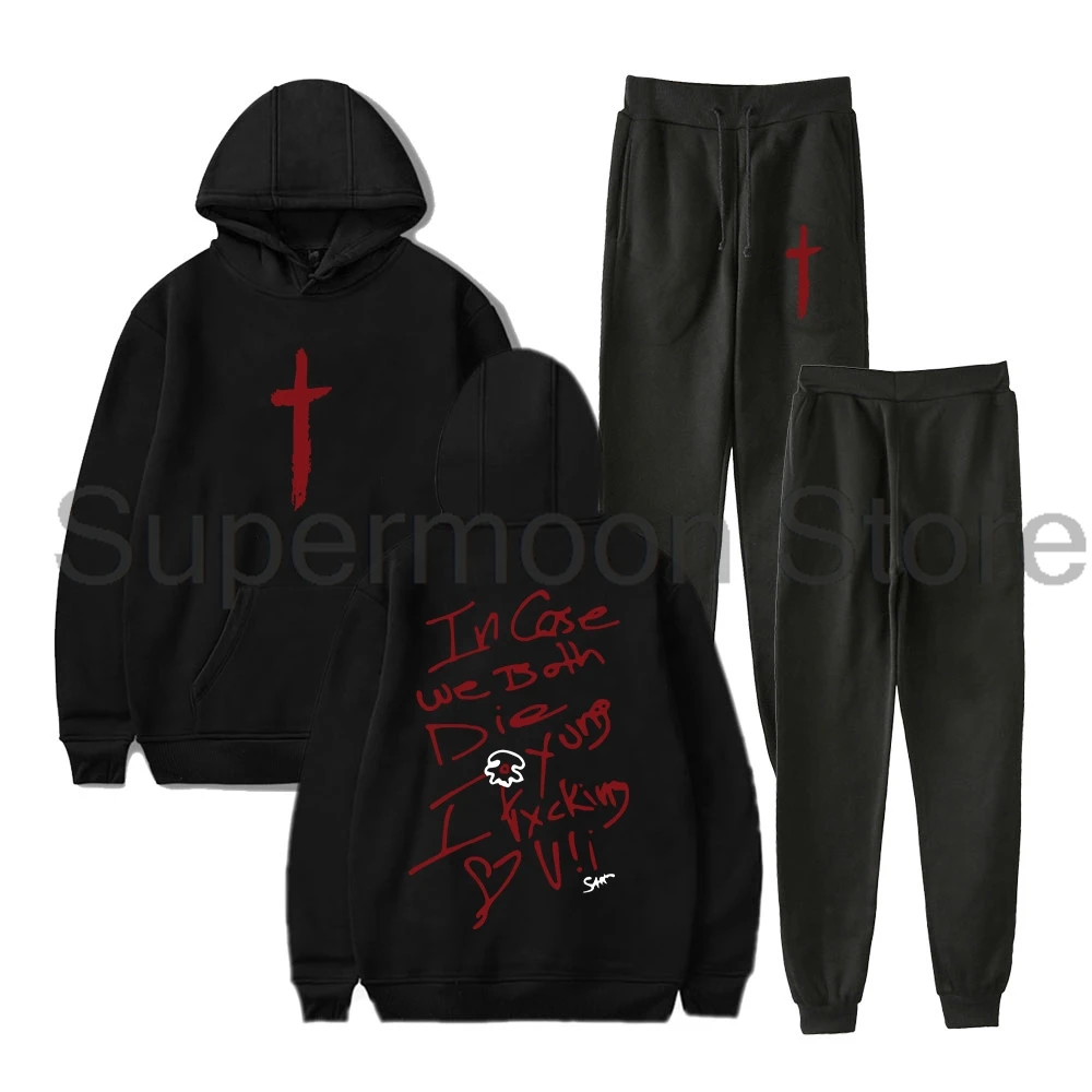 Saint JHN Tour Hoodies Jogger Pants Two Piece Set Sweatshirts+Sweatpants Men Women Trendy Outfit Sets