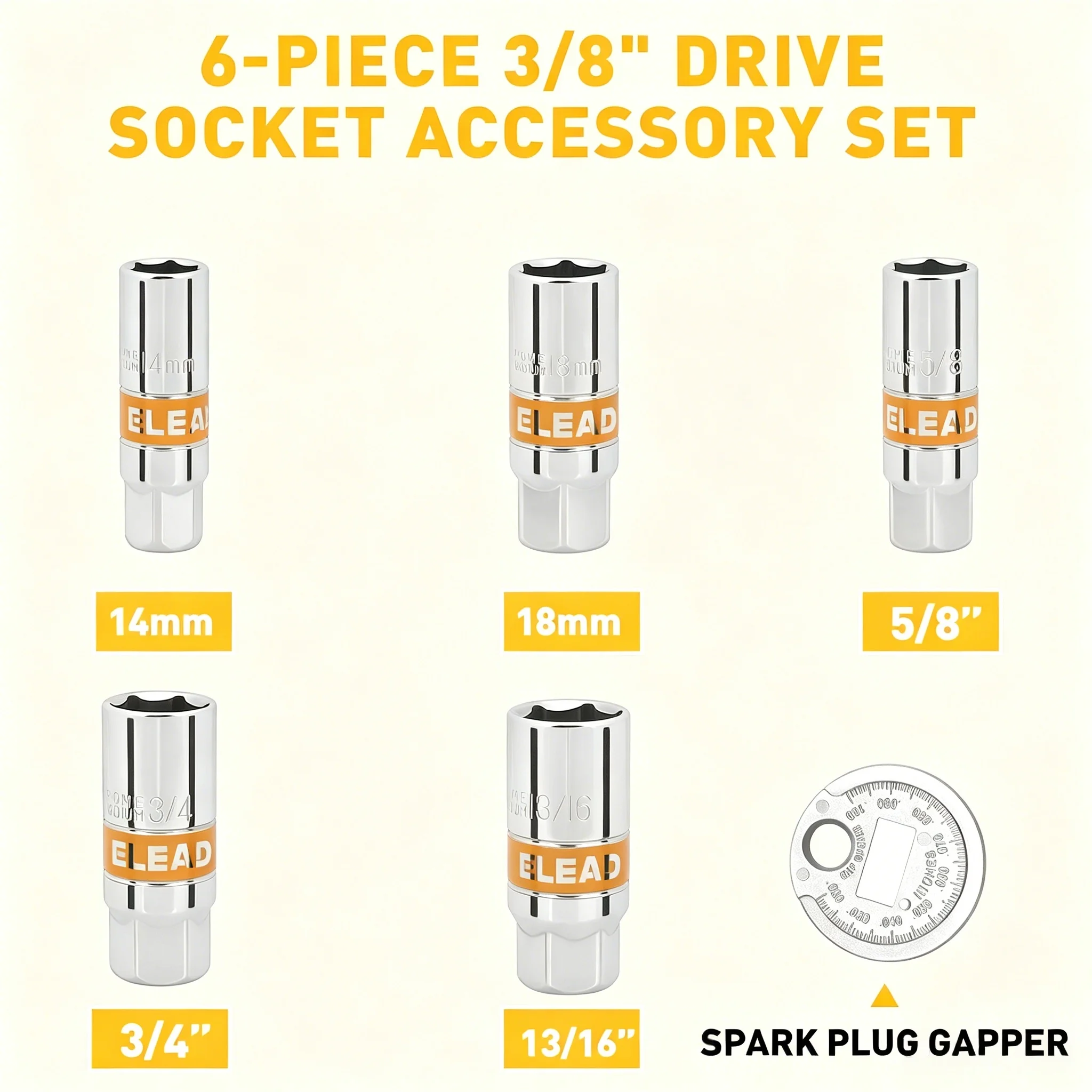 ELEAD 6Pcs 3/8