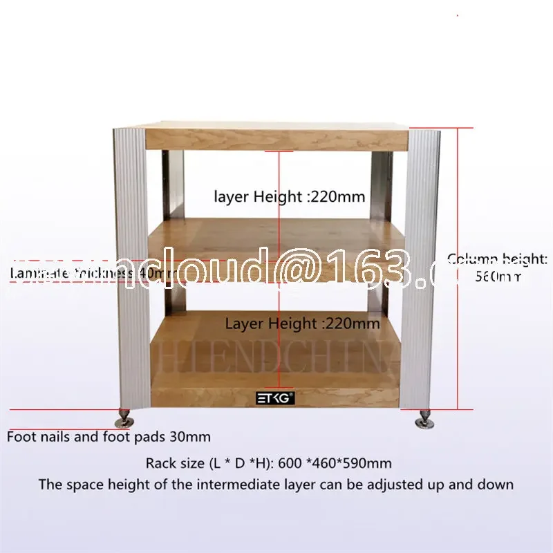 ET-01 Rack E-630 Three Color CD Amplifier Shelf Rack Cabinet Audio Equipment Rack Adjustable Iayer Height