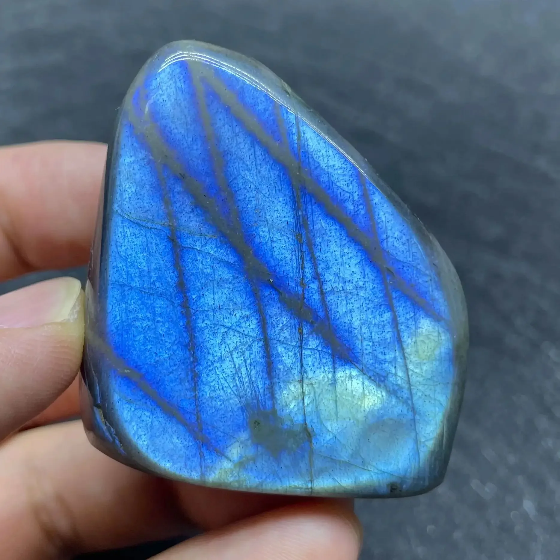 Natural Stone Blue Labradorite Rock Crystal Rough Polished Quartz Moonstone Home Decoration Healing Gift