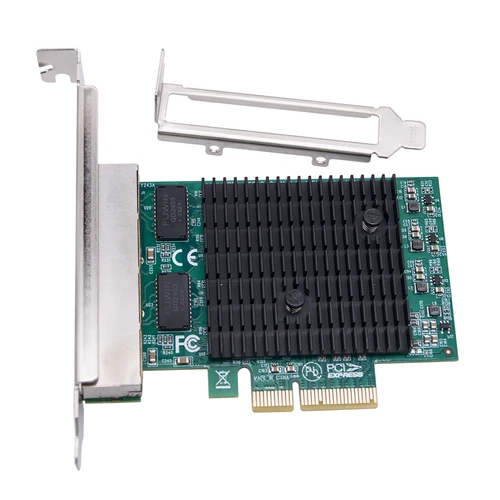 Imagen 2 del producto Tarjeta de red PCIE de 2,5G, 4 puertos RJ45 a PCI Express X4, adaptador Gigabit Ethernet, Chip RTL8125BG de 10/100/1000/2500Mbps para PC de escritorio
