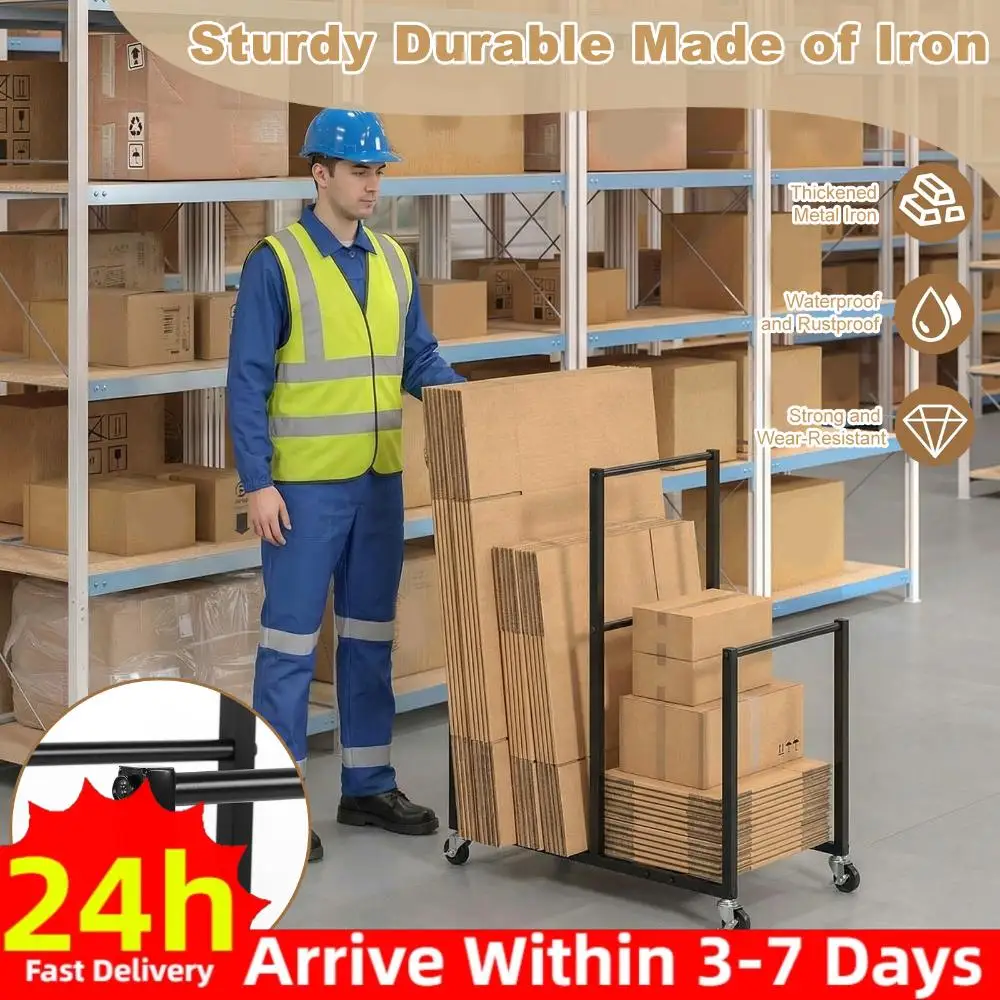 

Прочная тележка-стол на колесах, переносная, для хранения картонных коробок, 41x26x14 дюймов, для мероприятий, отелей, заводов, складов