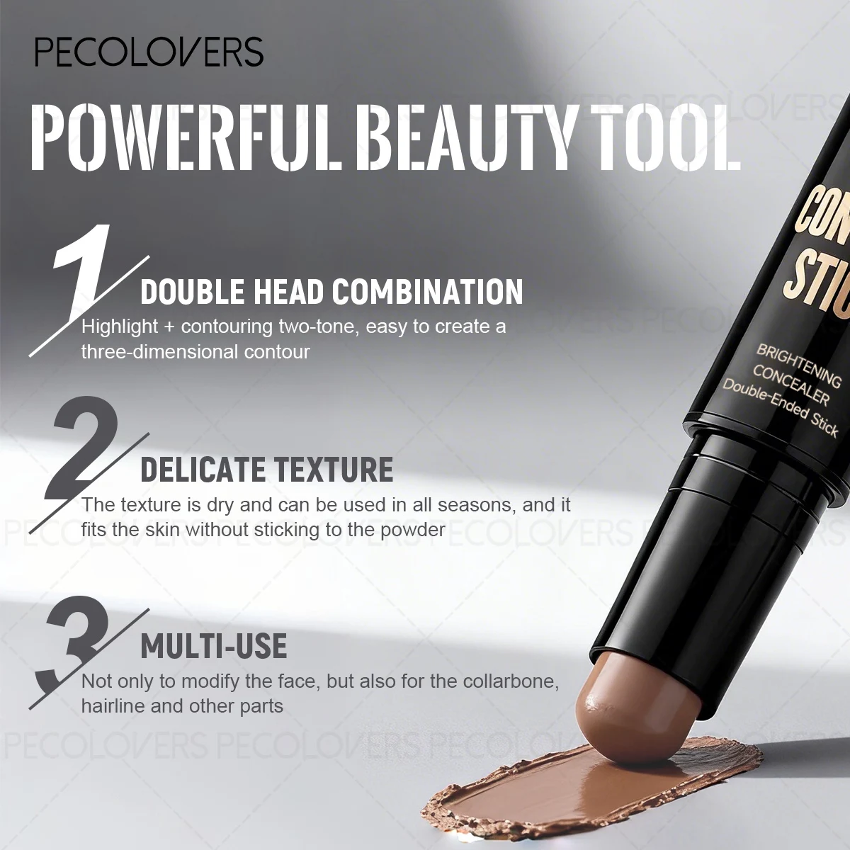 6PCS Face Makeup Kit, 1 Foundation +1 Pressed Powder+1 Contour Set - Long-Lasting End, Resistant to Makeup Fading