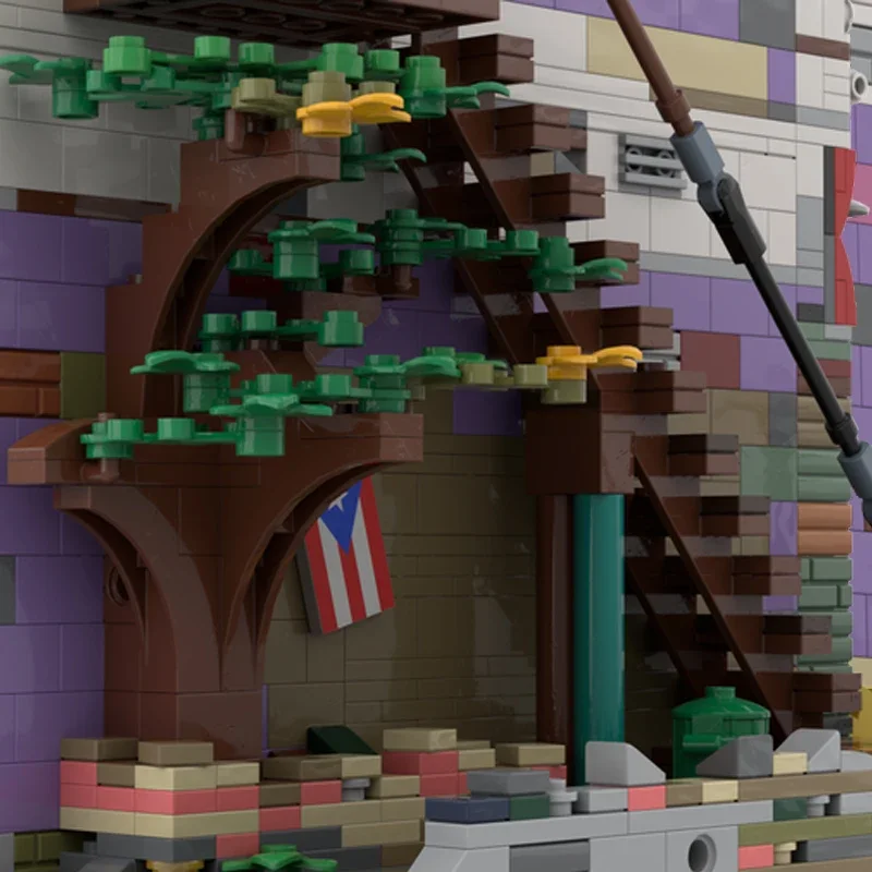 Bodega omega MOC City street building briques vue architecture modèle blocs jouet maison traditionnelle brique ensemble cadeau pour enfants ami