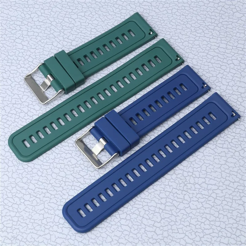 22 مللي متر الإفراج السريع لينة حزام ساعة سيليكون استبدال ل العالمي مطاط مقاوم للماء حزام (استيك) ساعة سوار الملحقات