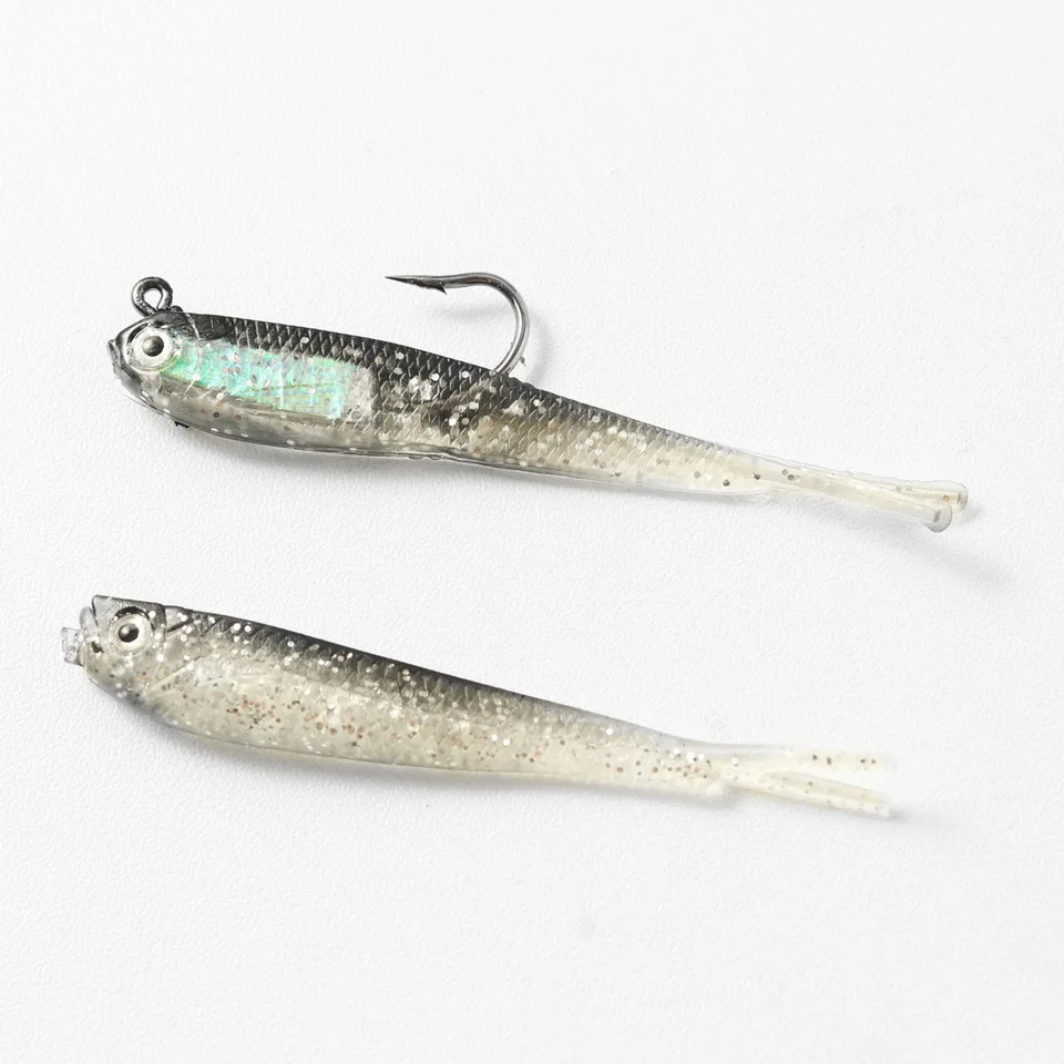 Weicher Köder Shad Schwanz 75mm Mit Oder Ohne Haken Fisch Künstliche Silikon Weiche Fisch Gabel Schwanz Wels Köder für Angelgerät – Detail 9