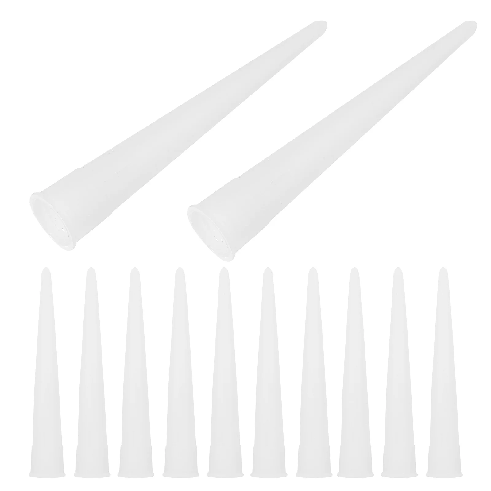 60 قطعة فوهات السد الزجاجي فوهات أنبوب بلاستيكي لتطبيق مانع التسرب الاستغناء السلس غير عصا أداة السد المتينة