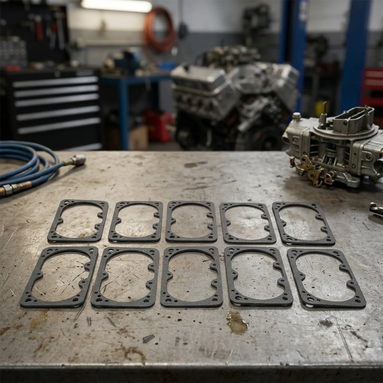 10-Pack Carburetor Fuel Bowl Gaskets for Holley For 2300 4150 4160 4500 to Support Proper Fuel Containment and System Longevity