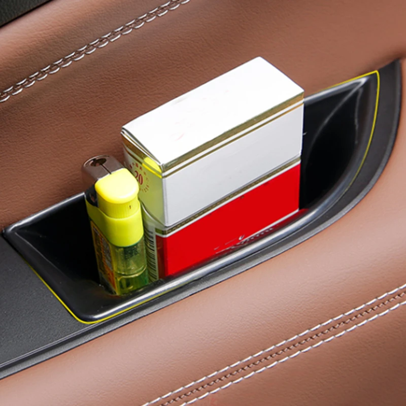 Car Accessories for Vauxhall Opel Insignia 2018 2019 2020 2021 2022 Plastic Inner Front & Rear Door Storage Box Organizers 4pcs