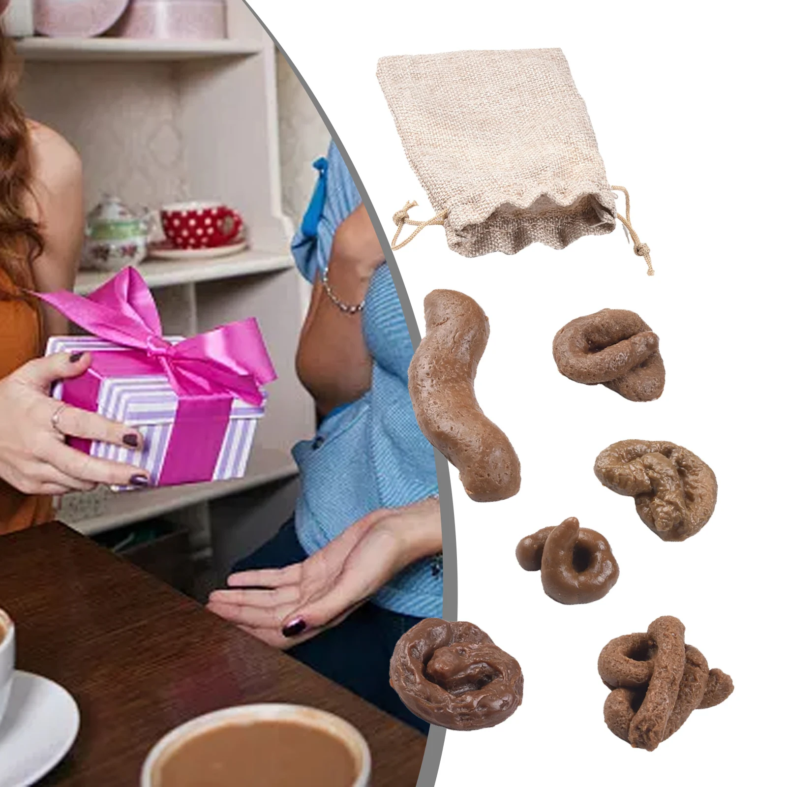 Stylish Accessories Realistic Poop Fake Dog Poo Pranks Realistic Reusable Rubber Safe Simulated Stool Soft TPR