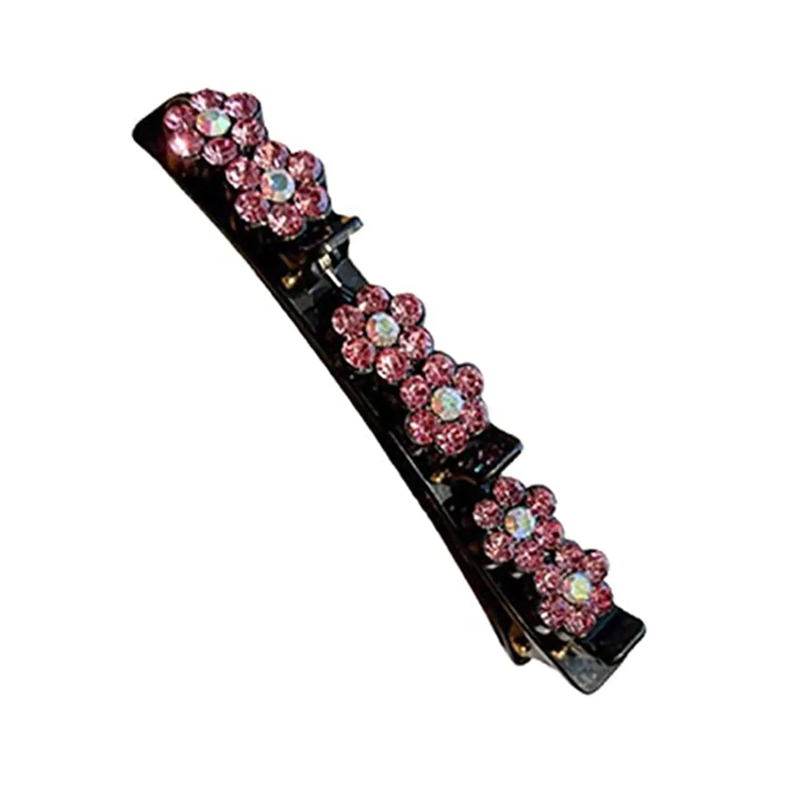 Błyszczące kryształowe kamienne plecione spinki do włosów Alice Braided Hair Hollow Hair Clip Hair Braided Clip Akcesoria C I5H2