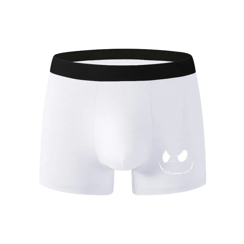Verano 2025 nueva ropa interior para hombres Cómodo simple cara de calabaza Calzoncillos tipo bóxer ajustados Los hombres deben secar rápidamente