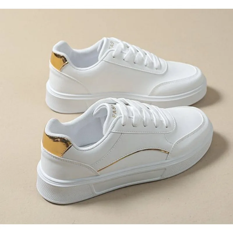 

New Vulcanize Shoes Women Casual Sneakers Leather Platform Sneakers for Women Classics Comfort Skateboarding Shoes Non-Slip
