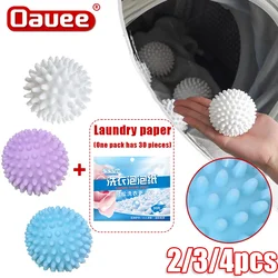 Dryer Ball Reusable PVC Laundry Balls Drying Fabric Softener Ball for Clean Dog and Cat Pet Hair Home Clothes Cleaning Tools