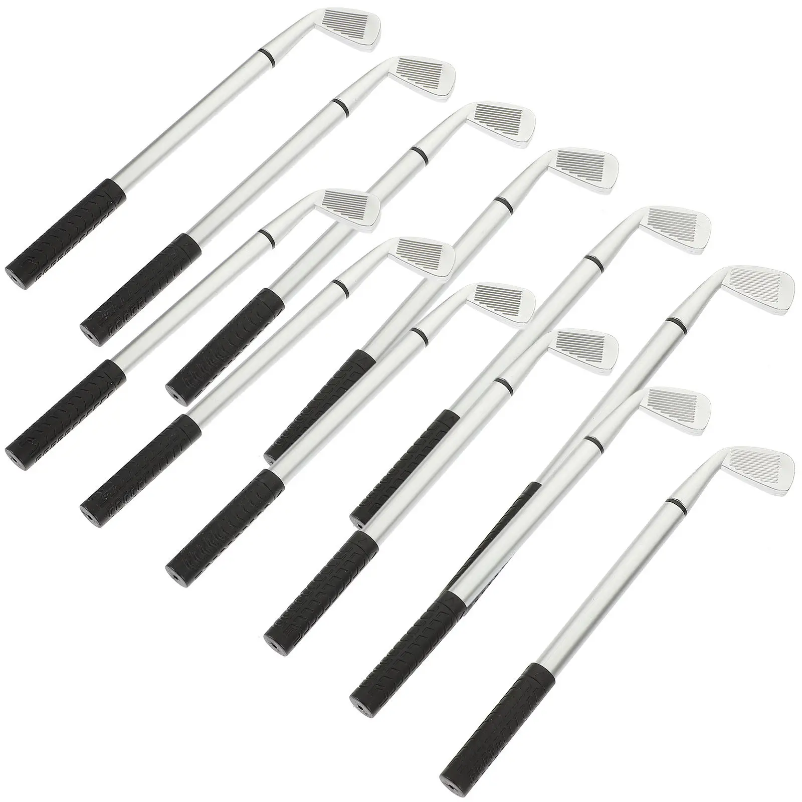 

Набор из 12 металлических шариковых ручек в форме клюшек для гольфа, стильный инструмент для письма, канцелярские принадлежности для дома и офиса, подарок для него, идея для праздничного подарка