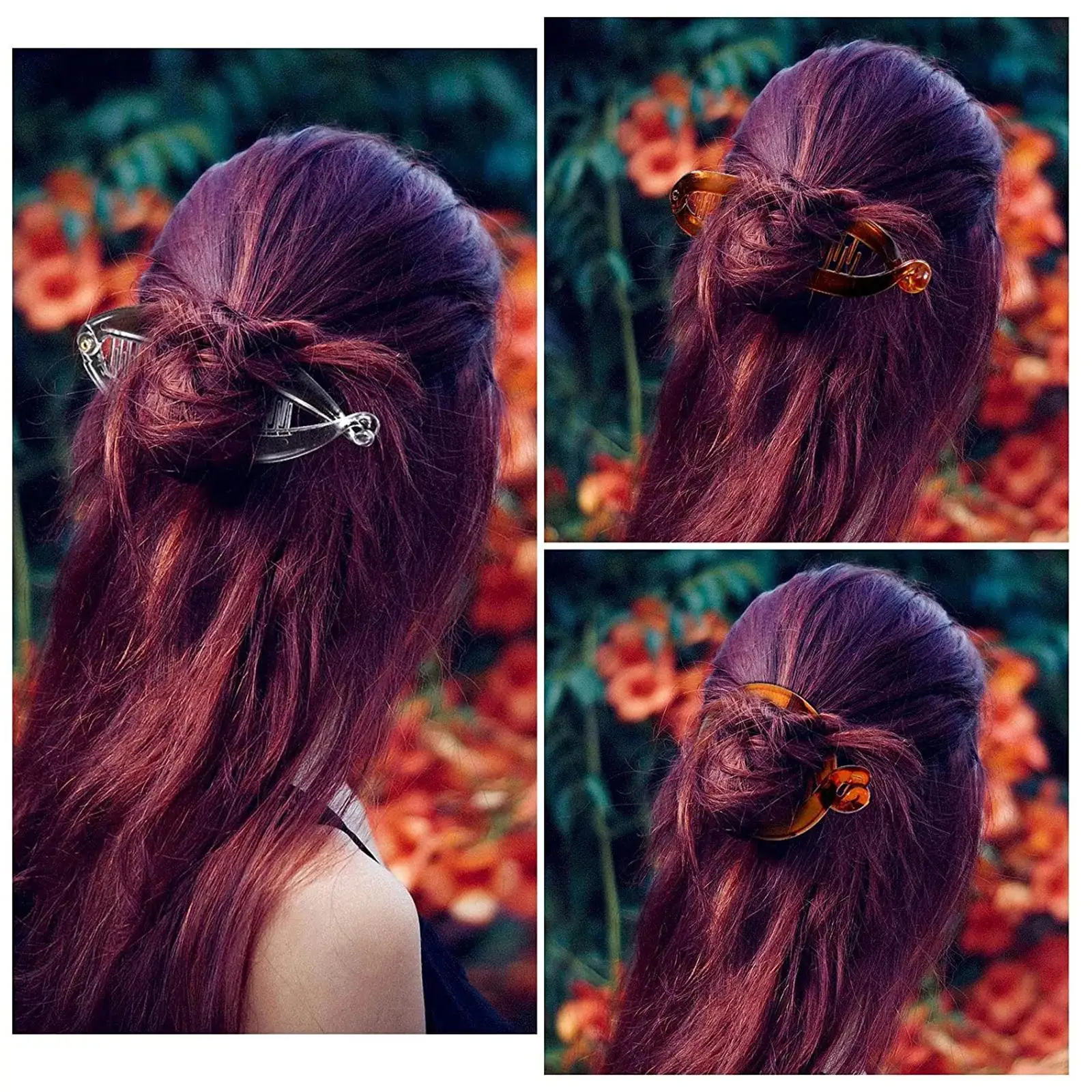 Pinza de pelo de plátano para mujer, pinzas de pelo de plástico de Color puro, accesorios para la cabeza, 15cm