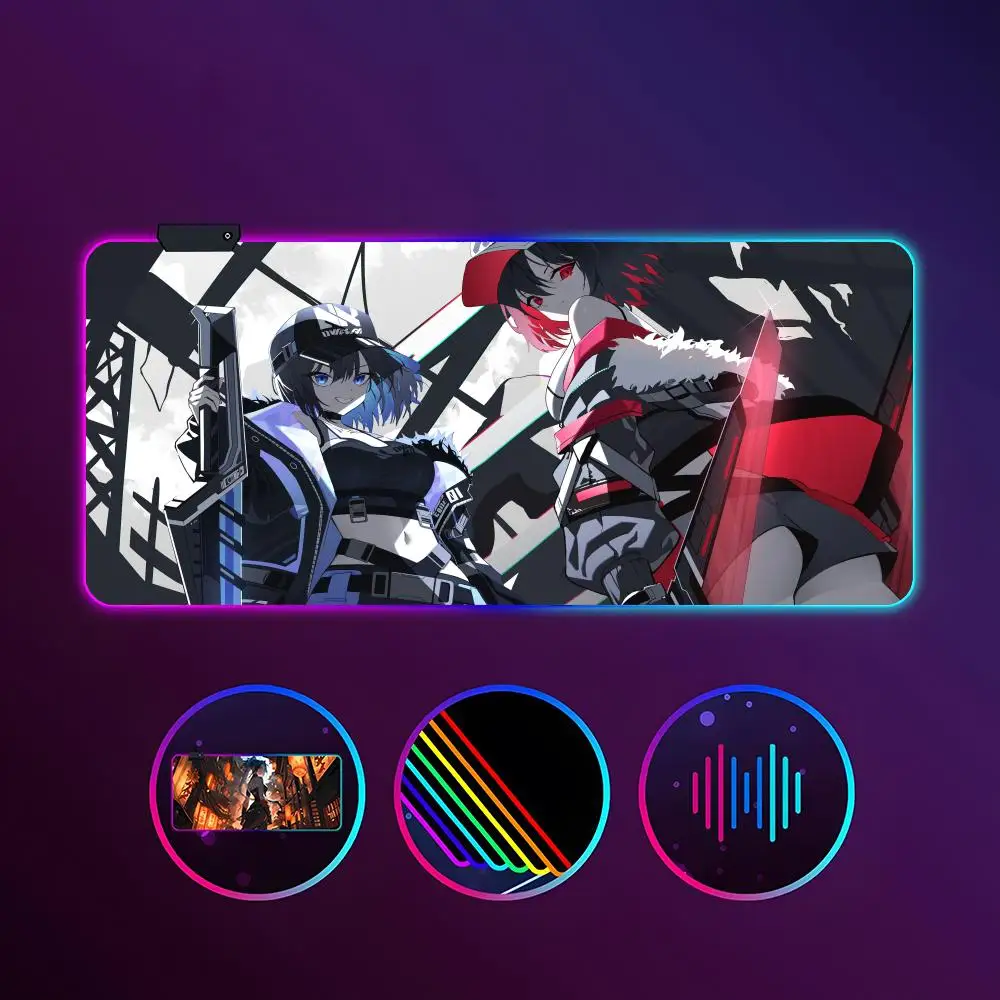 

Games Eternal Return Mouse Pad RGB Luminous 900X400mm Large Table Mat Non-slip Extra Large Game Office Mouse Pad