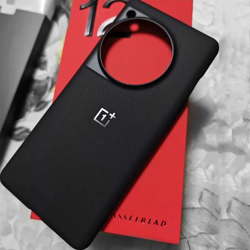 Dla OnePlus 12 oryginalne etui na telefon Ultra cienki miękkie obudowa tylna odporne na wstrząsy, matowe luksusowe gumowe skórzany pokrowiec Funda