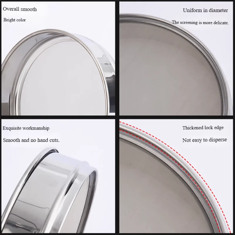 

Laboratory standard screening sample screen 304 stainless steel mesh 20cm sieve pharmacopoeia screen screen