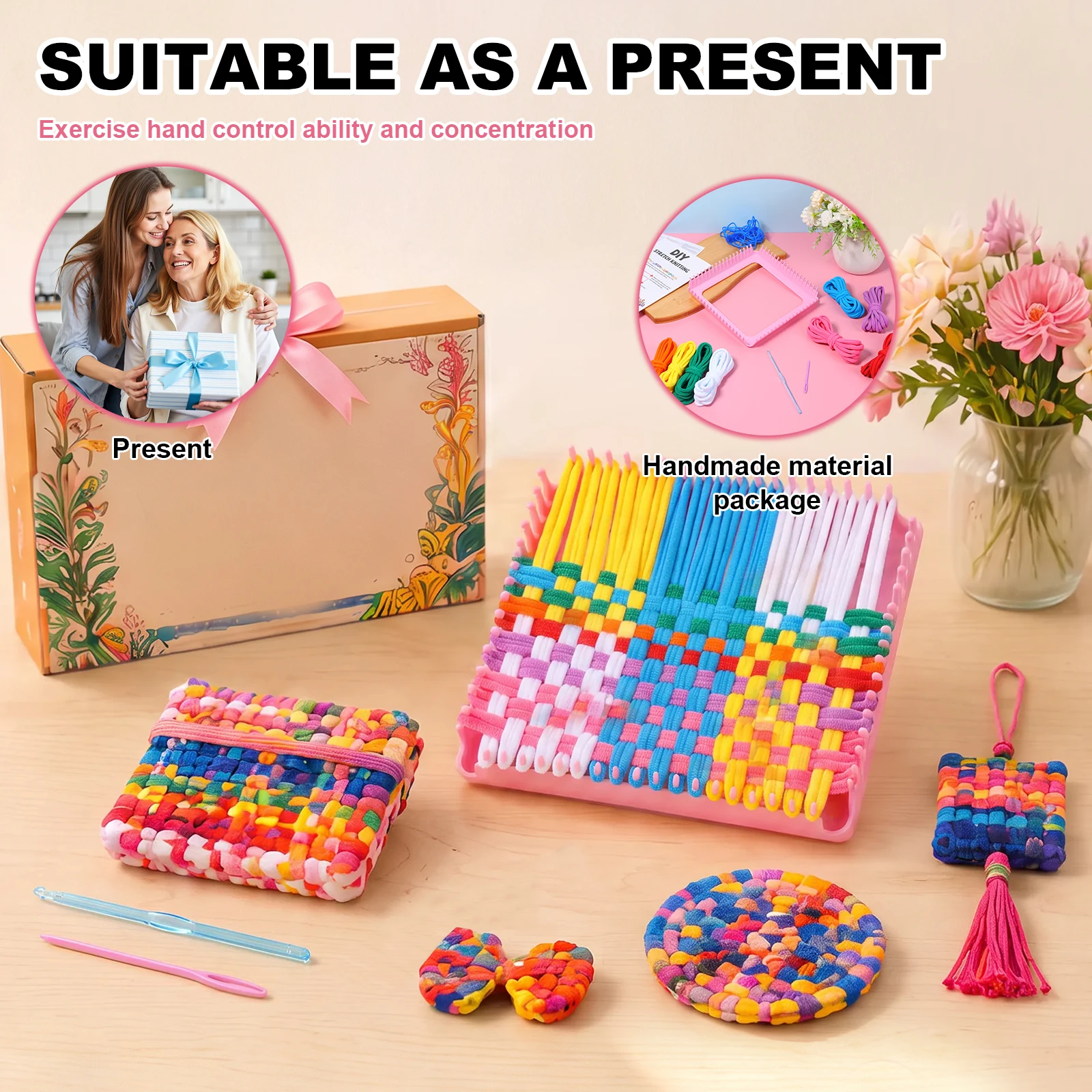 Weaving Loom/Elastic Rope Kit - Art Craft Easy ulasan dan harga