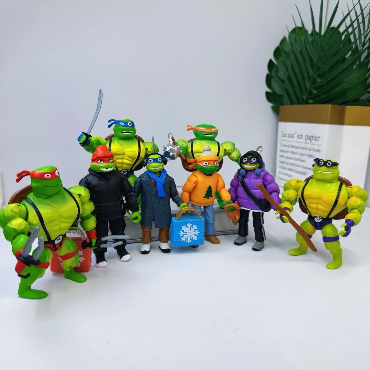 Playmates Teenage Mutant Ninja Turtles Mutant Mayhem Leonardo Raphael Action Figure  Model - view 2