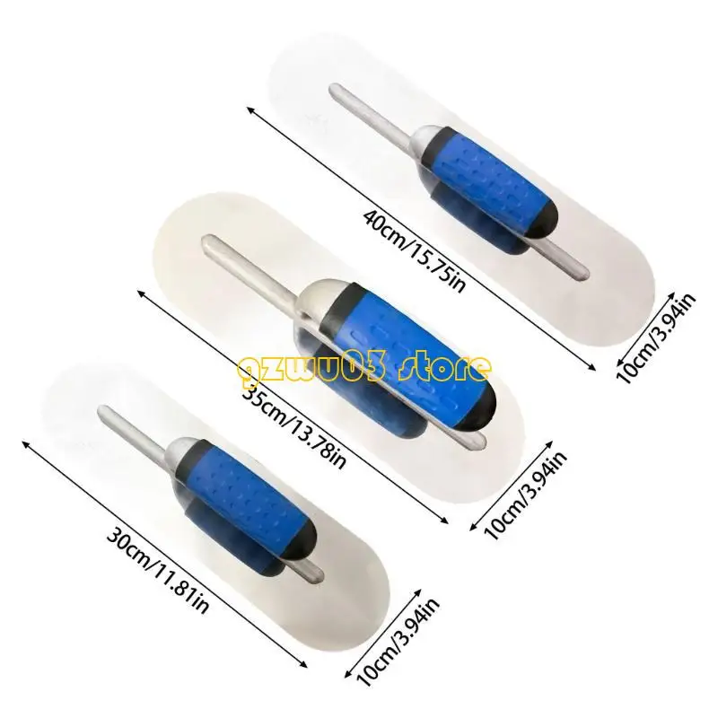 L93C 3PCS TROWLELLES RONDES PROFESSIONNES POUR LES APPLICATIONS PLASSIONNES COUPATION