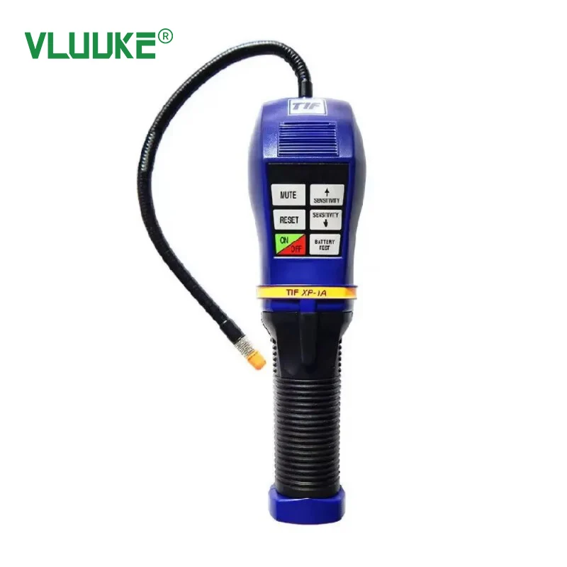VLUUKE SF6 Rilevatore di fughe di gas wireless automatico a doppio canale con tastiera touch con sonda da 35 cm per rilevamento di refrigeranti alogeni