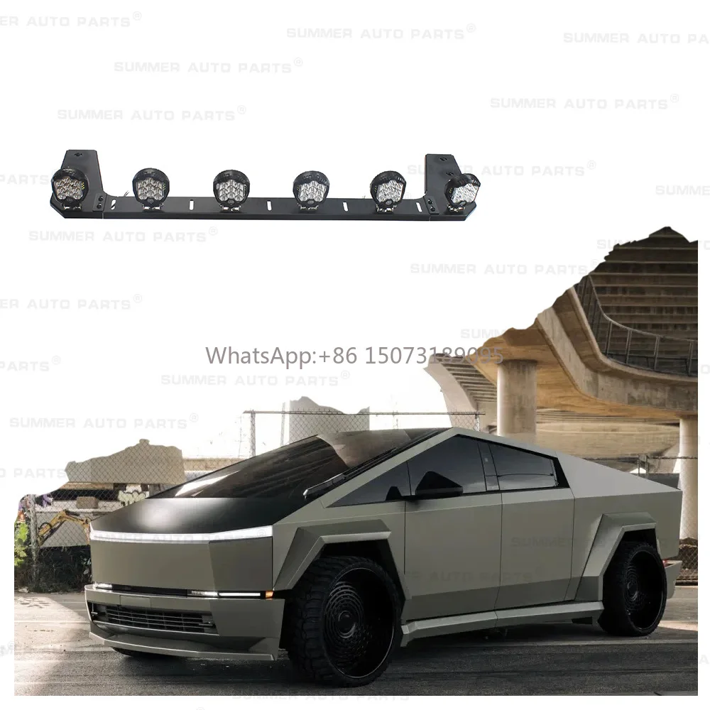 

Summer Auto Parts Car Pickup Accessaries Bright Led Round Lamp Roof Light for Tesla Cybertruck 2025
