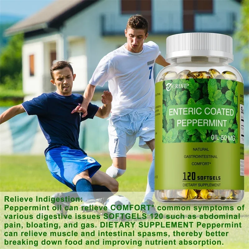 Peppermint Oil 50mg - Helps Reduces Bloating and Intestinal Cramping, Support Intestinal & Digestive Health, Boosts Immunity