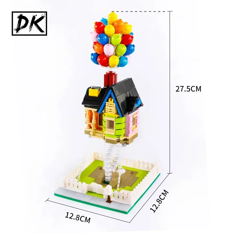 Suspended Gravity Balloon Flying House Building Blocks Creativeal  Sculptures Dynamic Physics Balance Novel Toys for Kids Gifts