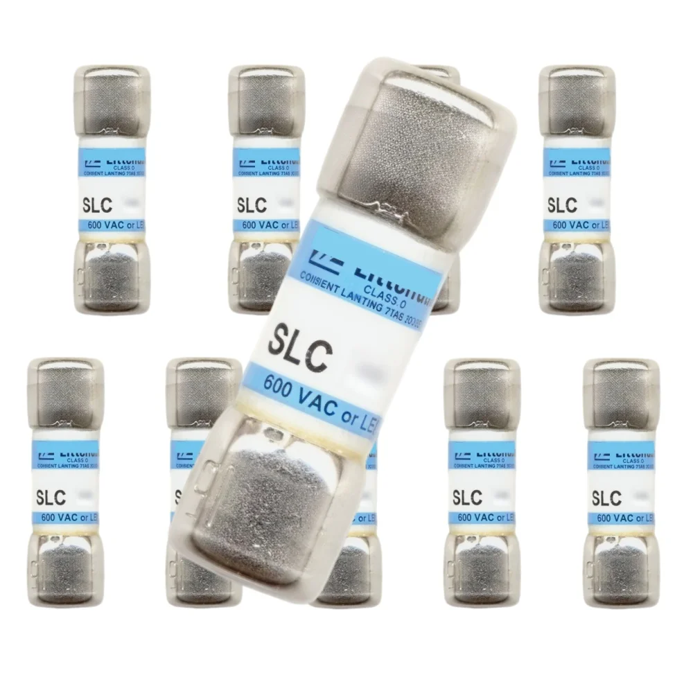 SLC-12 Time Delay Cartridge Fuse 12A 600VAC Circuit Protection 【10-Pack】 OEM