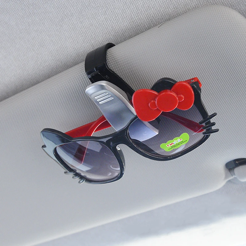Car Sun Visor Glasses Clip Clamp Sunglasses Bracket Case Accessories For Mini Cooper S JCW R55 F55 F60 Smart 453 fortwo forfour