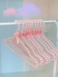 Household Clothes Hanger Clothing Storage Rack Dormitory Balcony Wardrobe Pearl Clothes Hangers Non-slip and No Mark Cute Fairy