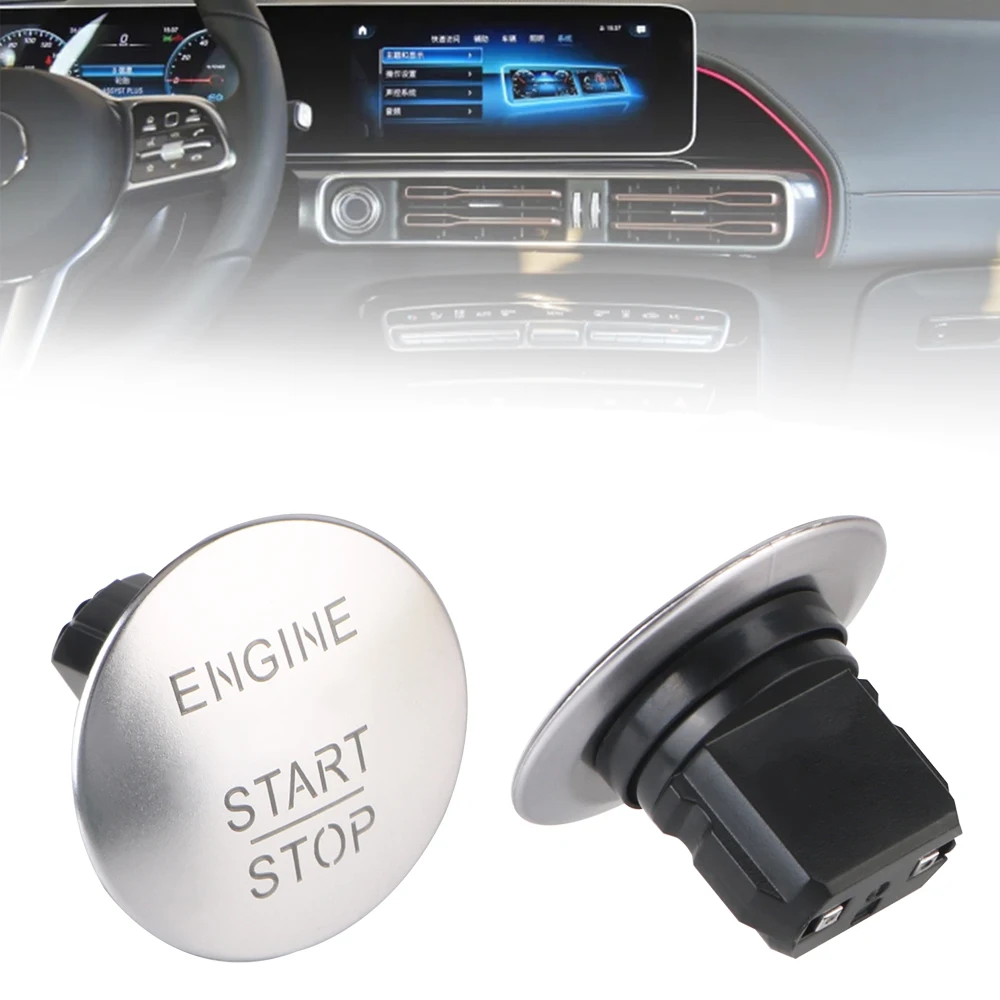 

One Click Start Button Car Engine Ignition Replace Keyless Switch For Mercedes Benz W204 W205 W212 W221 W166 W251 C E GLC Class