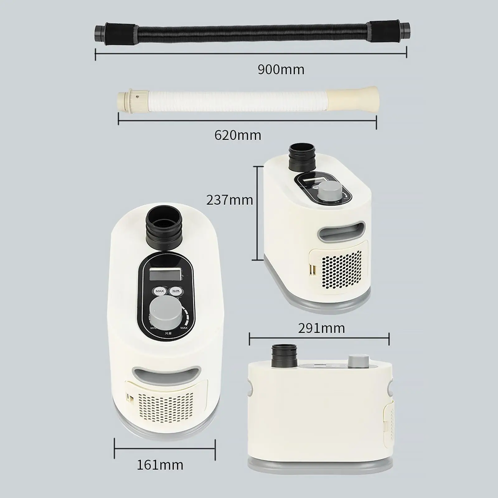 Dog Hair Dryer Pet Hair Dryer Dog Pet Grooming Dryer Blower,Less Noise with Hard Soft Double Hose,Dog Blow Dryer for Washing